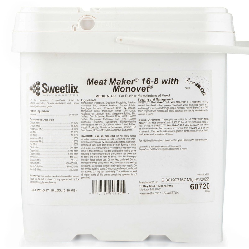 SWEETLIX Meat Maker Goat 16-8 with Monovet & RainBloc