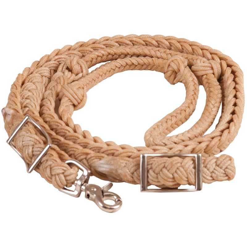 Waxed Knotted Barrel Rein