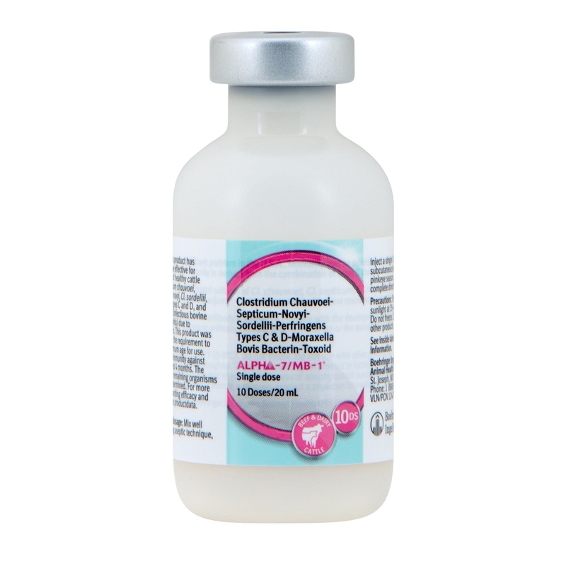 Alpha-7/MB-1 Cattle Vaccine for Blackleg & Pinkeye