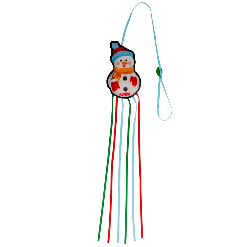 KONG Holiday Snowman Teaser Catnip Cat Toy