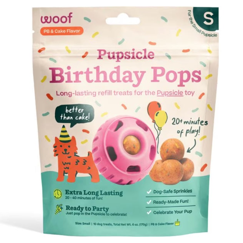 Pupsicle Birthday Pops Dog Treat Refills  Long-Lasting, All-Natural, Festive, Made in USA