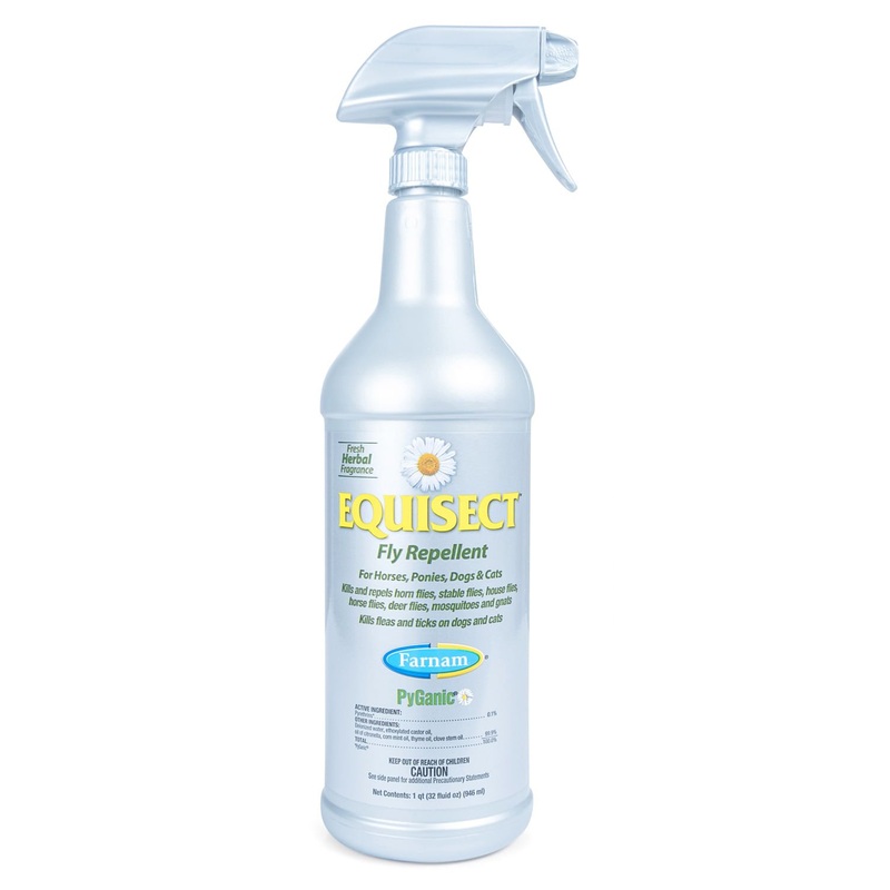 Farnam Equisect Water-Based Botanical Fly Repellent with Herbal Scent for Horses, Dogs and Cats
