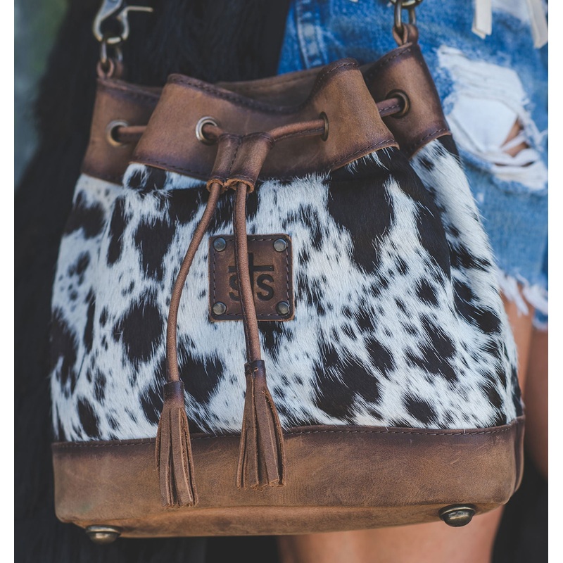 STS Cowhide Bucket Bag