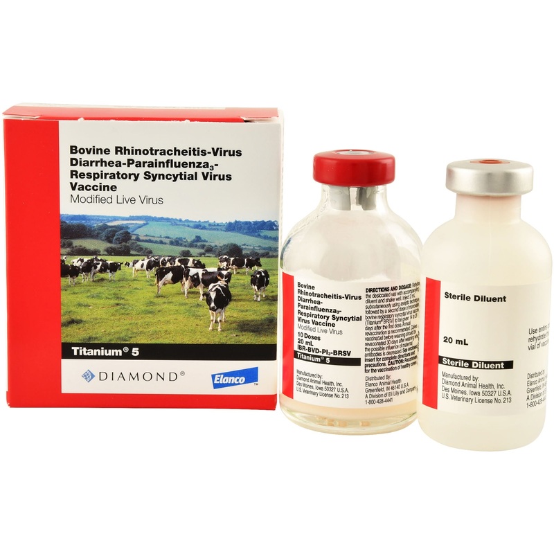 Titanium 5 Cattle Vaccine|10 Dose|50 Dose