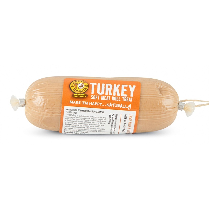 Happy Howie’s Gourmet Meat Roll for Dogs, Turkey