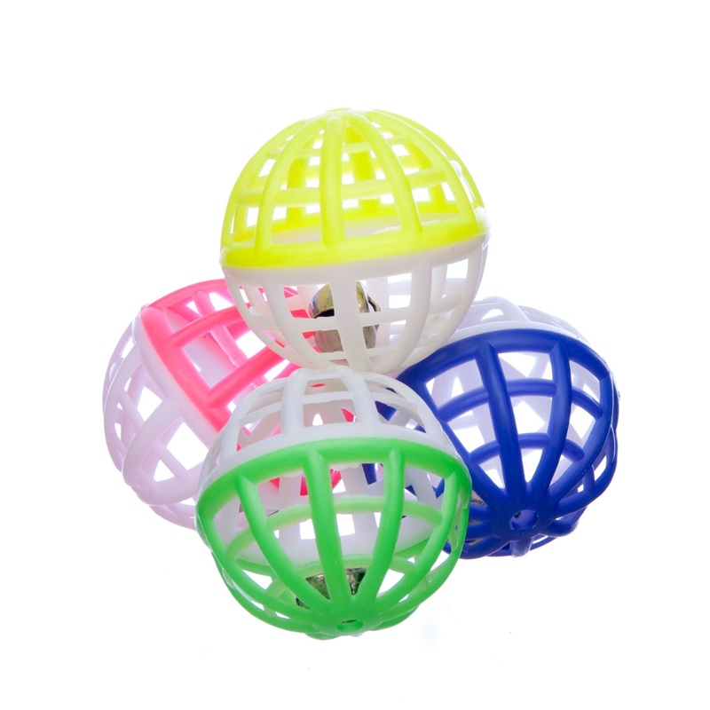 Jingle Balls Cat Toy, 4 pk|4 pk|Assorted