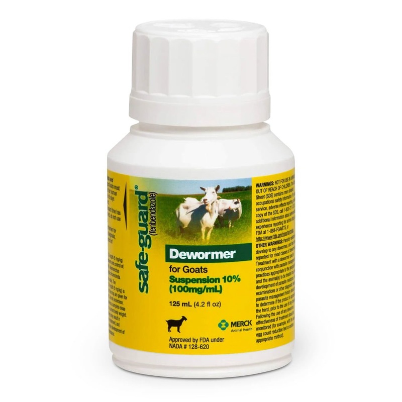 Safe-Guard Goat Dewormer (10% Suspension), 125 mL