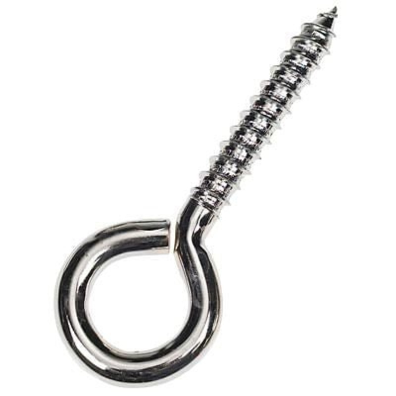 Steel Wire Screw Eyes for Barn & Stable, 10 Pack