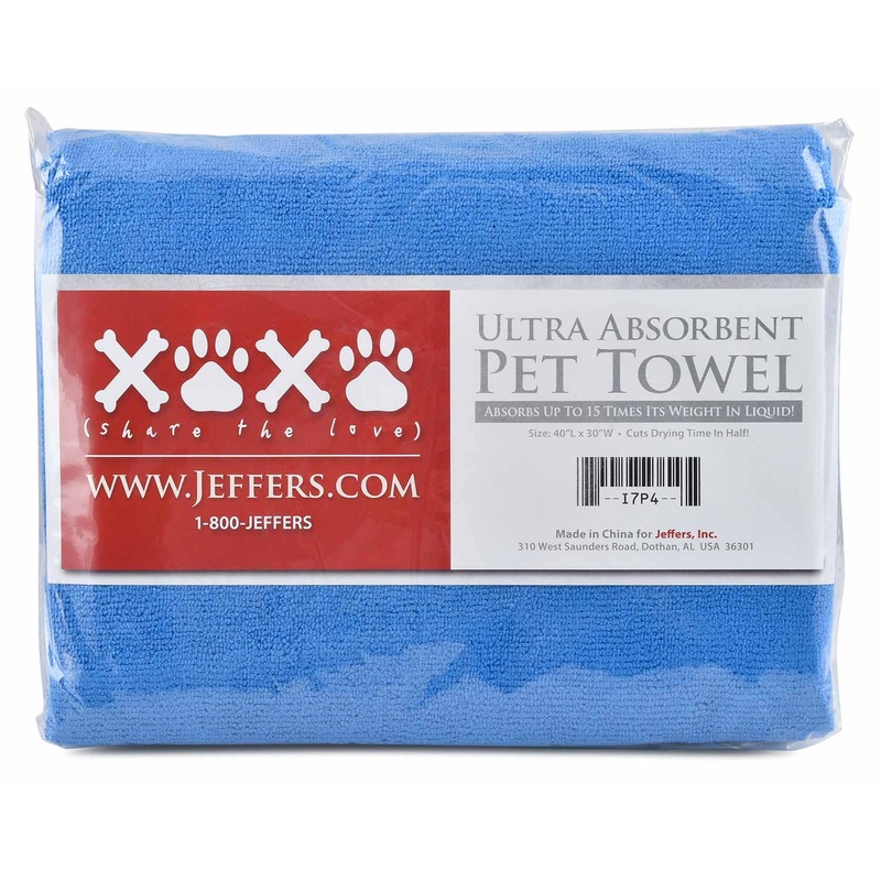 Ultra Absorbent Pet Drying Towel for Faster Drying of Dogs & Cats After Bath