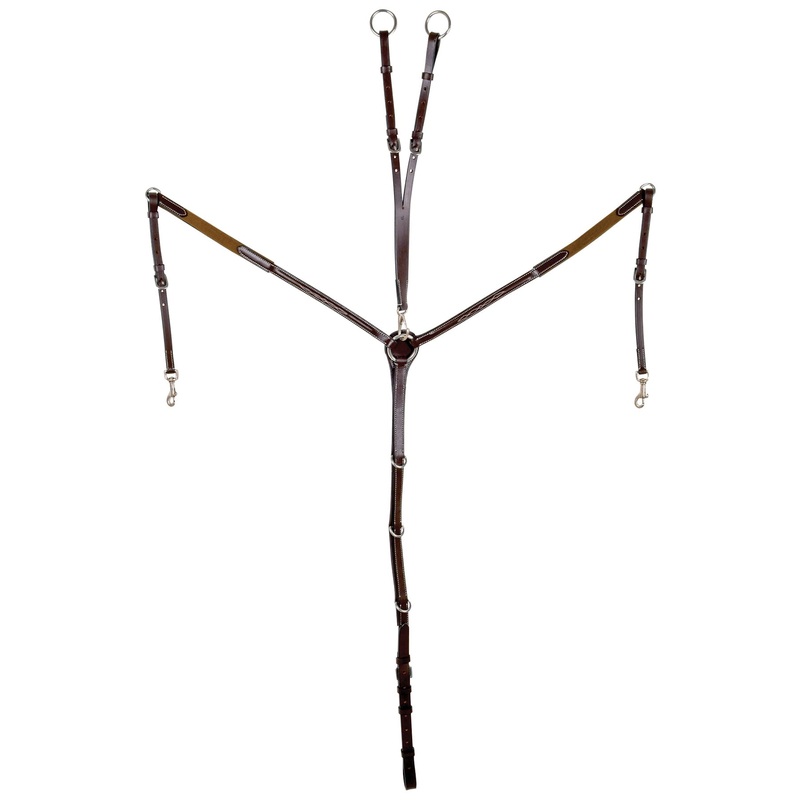 Uniquely English Flexible Leather Breastplate for Horses