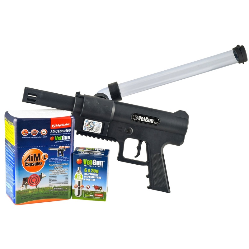 VetGun III AiM-L Cattle Fly Insecticide Delivery System – 30 Cow Starter Kit