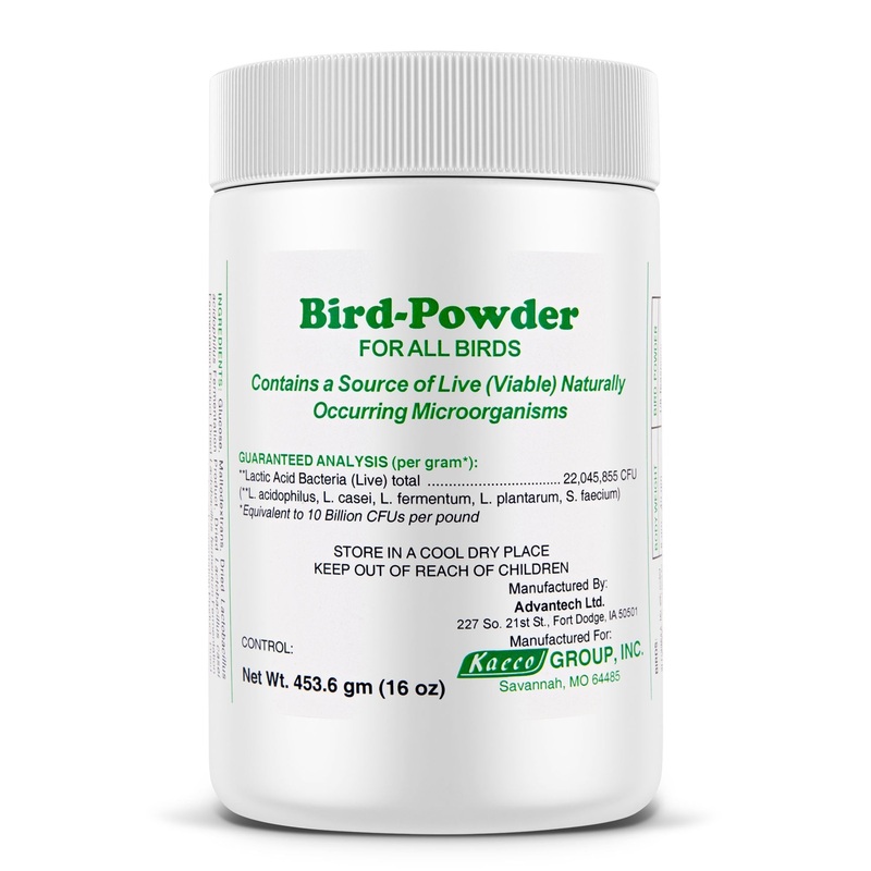 Bird-Powder (Probiotic) for All Birds, 16 oz