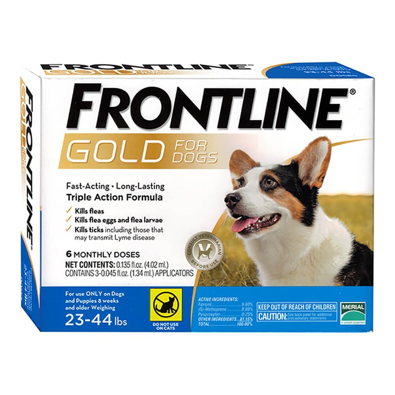 Frontline Gold for Dogs|5-22 lbs|23-44 lbs|45-88 lbs|89-132 lbs|3 month|6 month|1 month