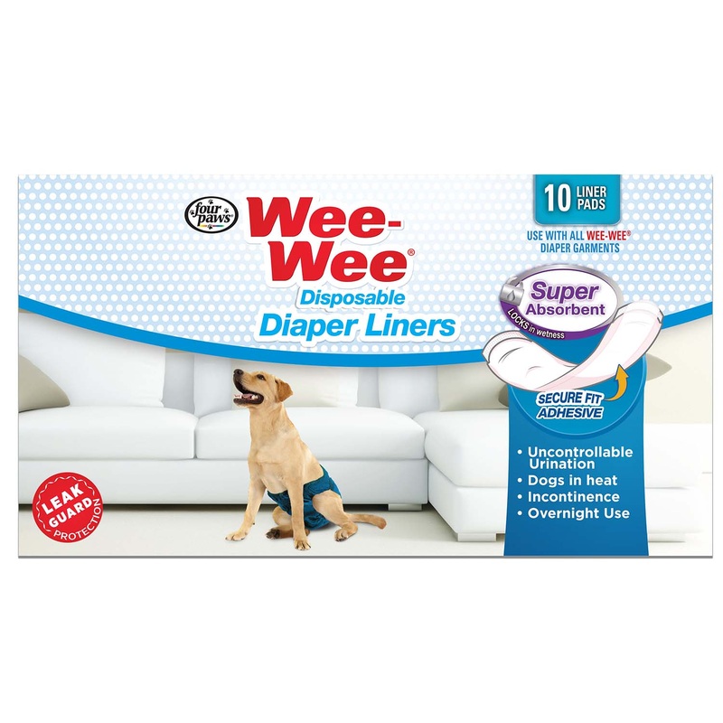 Wee-Wee Super Absorbent Disposable Dog Diaper Liners, 10 ct