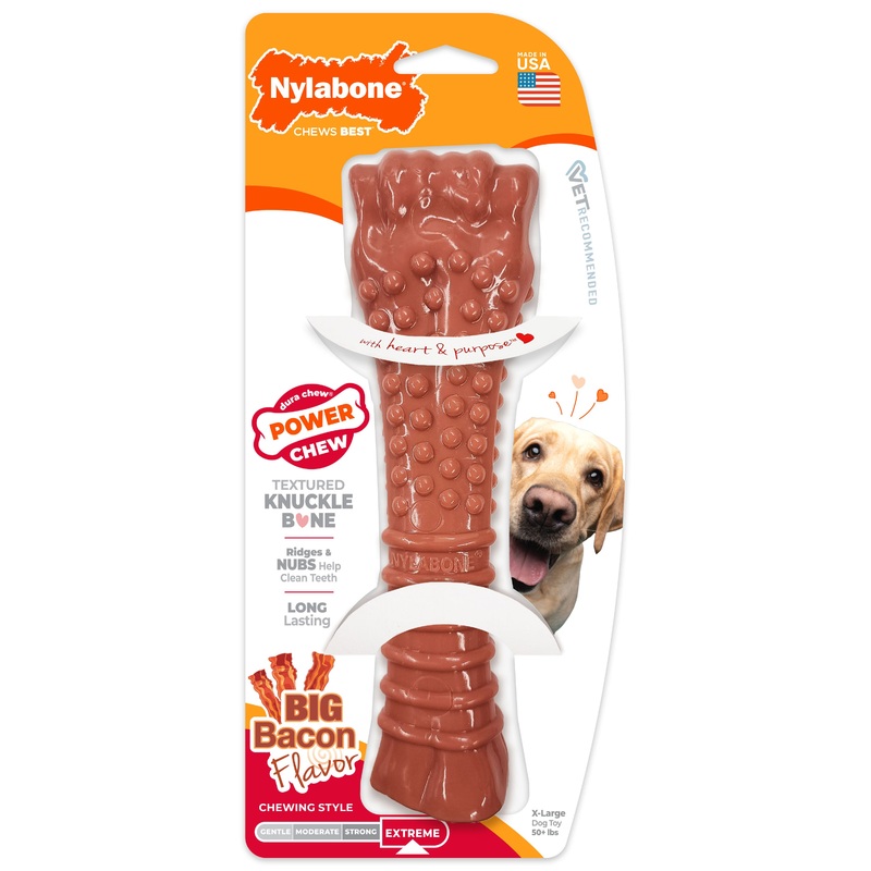 Power Chew Dog Toy, Bacon, X-Large/Souper, 50+ lbs