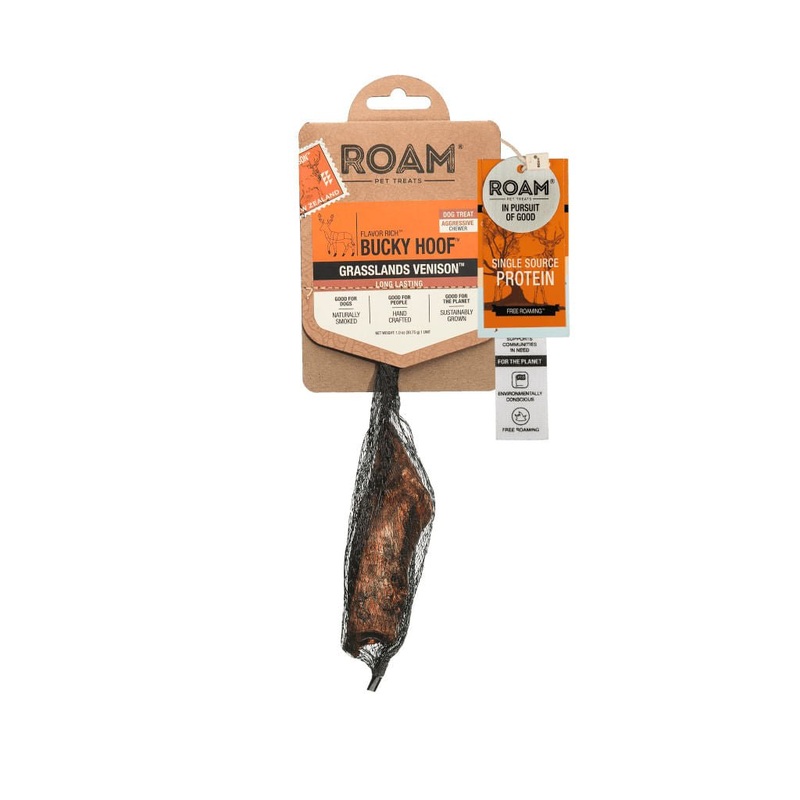 Roam Dog Treats Bucky Hoof|See product for details|Venison