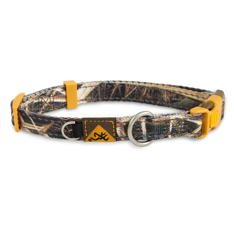 Small Brown Collar, Webbing, 5/8 x 10-16L