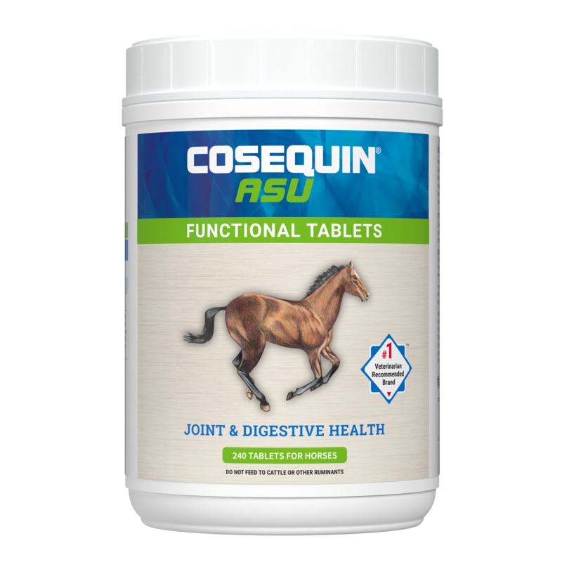 Nutramax Cosequin ASU Joint & Digestive Health Functional Tablets for Horses, 240 Tablets