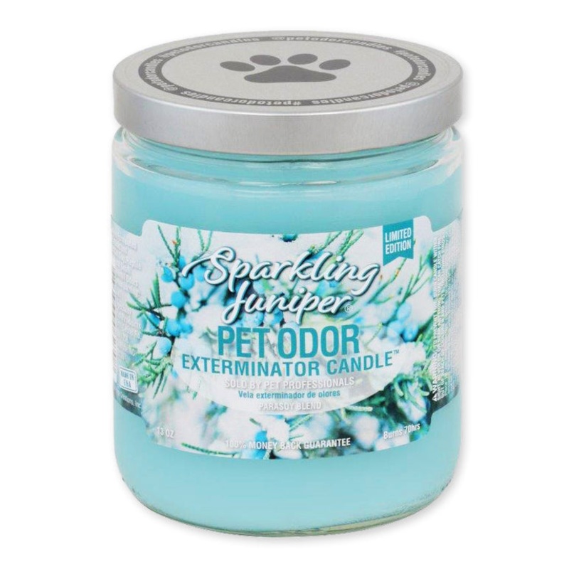 Pet Odor Exterminator Candle, Sparkling Juniper, 13 oz