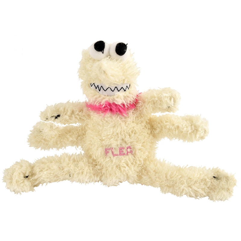 Small Plush Flea Dog Toy, 6