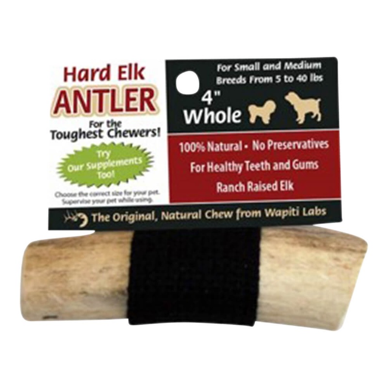 Wapiti Labs Elk Antler Dog Chews, 4, Whole