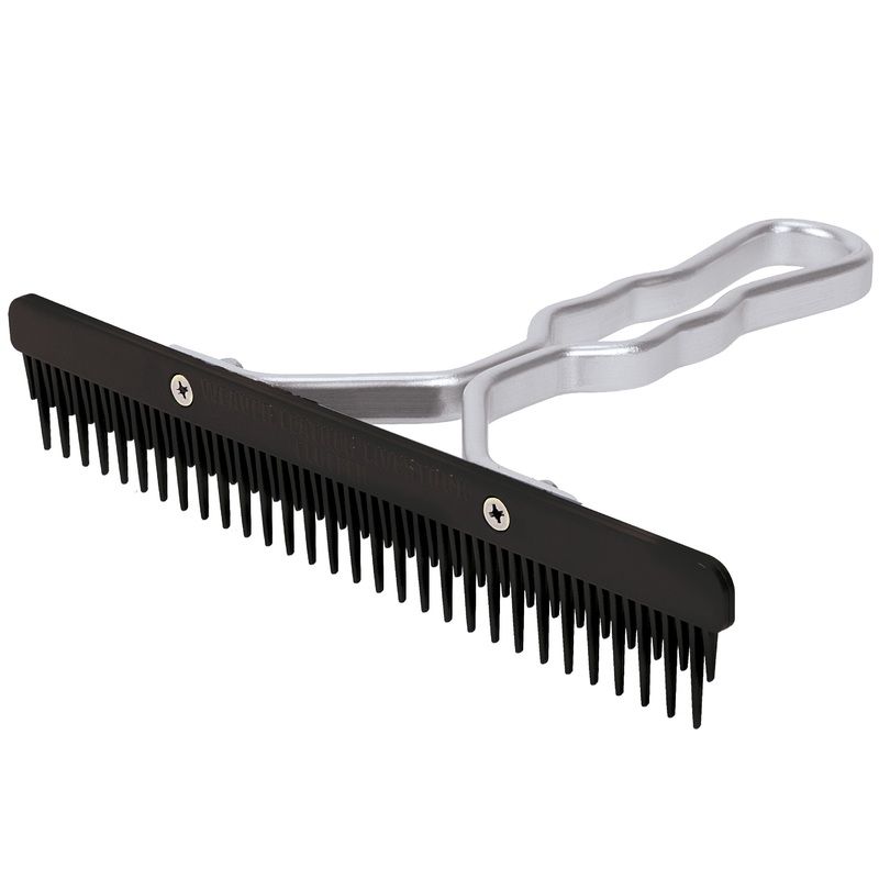 Plastic Fluffer Comb|Purple|Black