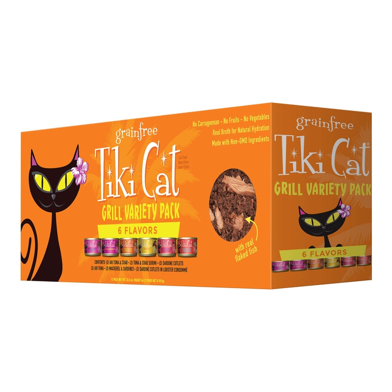 Tiki Cat Grill Wet Cat Food, Variety Pack