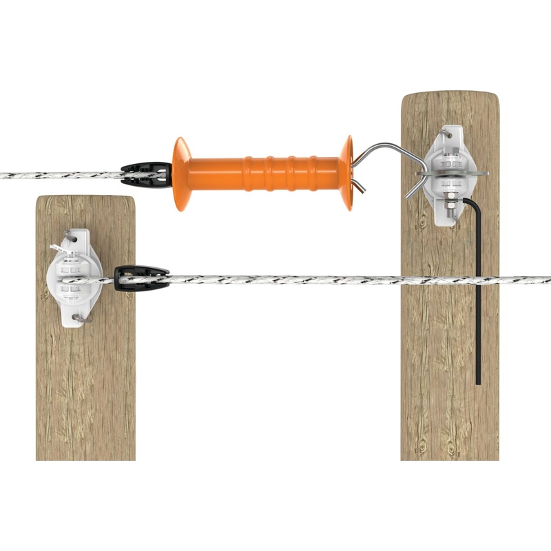 Electric Bungy Gate  Pre-Assembled Stretchable Livestock Gate with Stainless Steel Strands and High-Visibility Handle