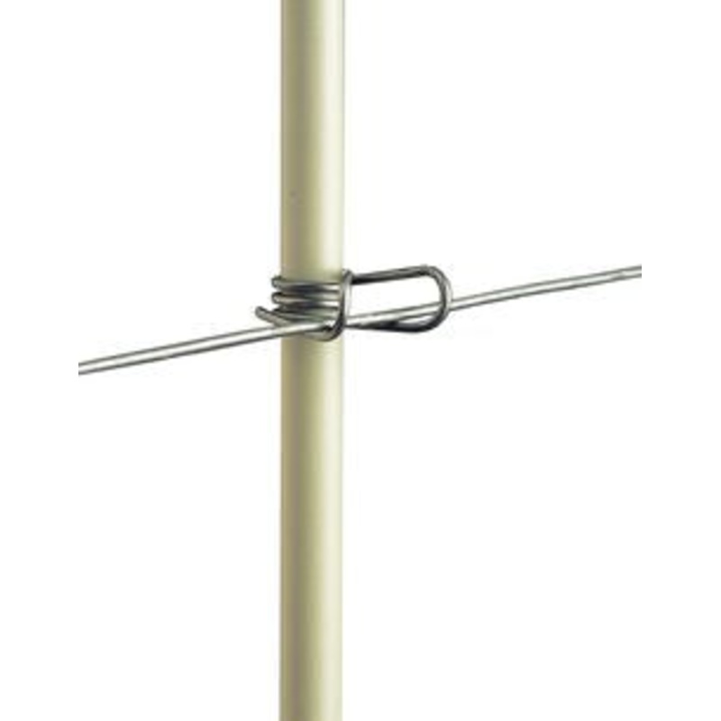 Fiberglass Rod Posts  Highly Visible 3/8 x 48 White Posts for Garden Fencing, Quick Clip Compatible