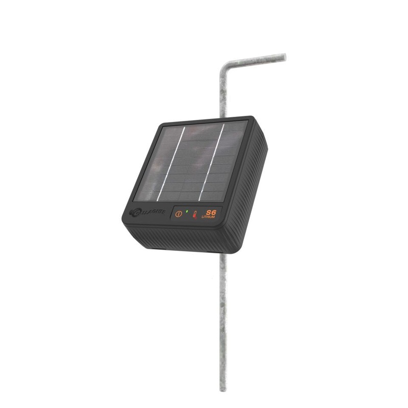Gallagher Portable S6 Solar Fence Energizer  Lithium Battery Powered Electric Fence for Pet & Wildlife Control