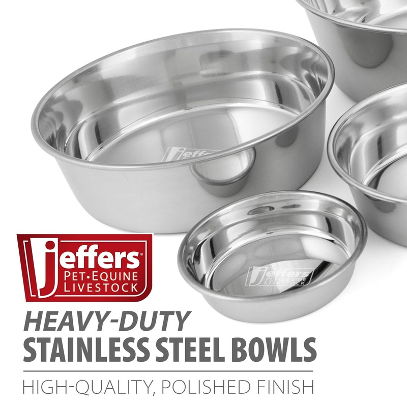 Heavy Weight Stainless Steel Pet Bowls  Durable Pet Food & Water Dish, Chew-Resistant, Dishwasher Safe