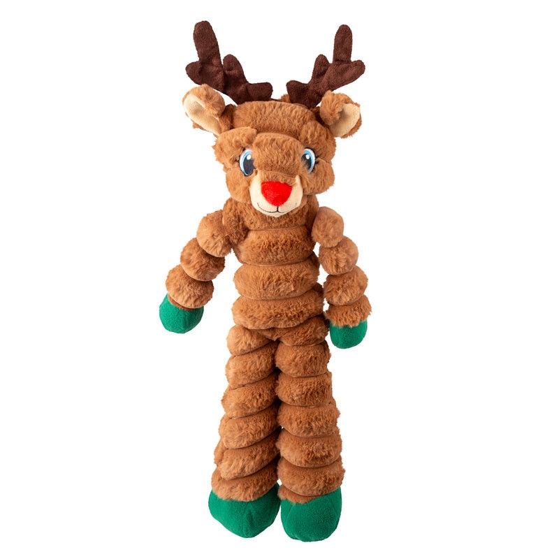 KONG Holiday Shakers Crumples Dog Toy, Reindeer, XL