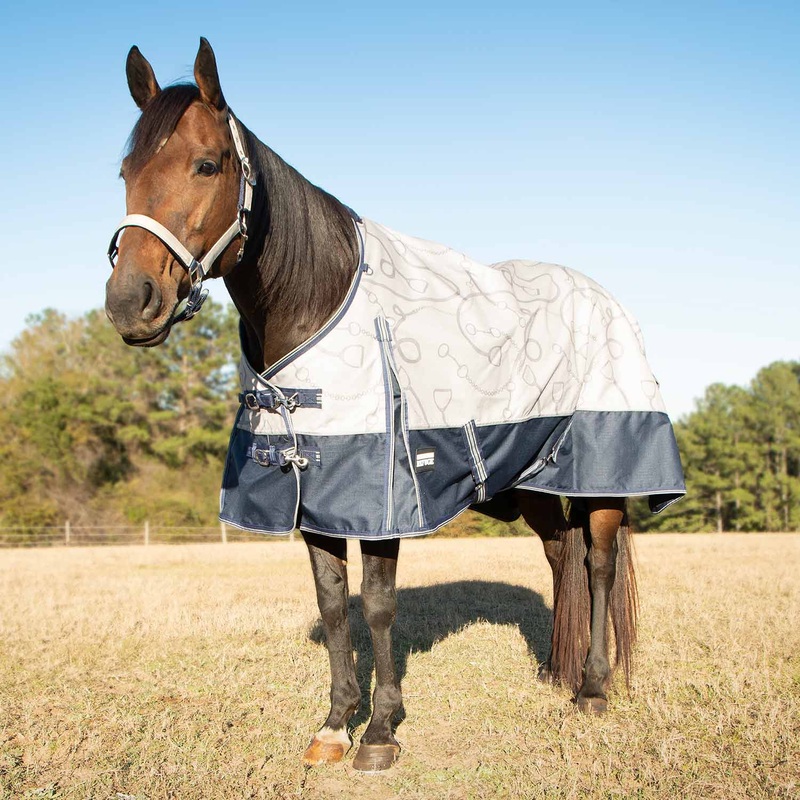 Poplar Head Uniquely English 1200D Medium Weight Turnout Blanket, 240g  Waterproof & Breathable Horse Blanket