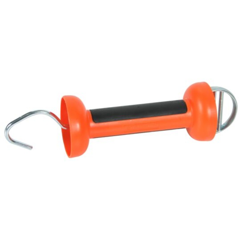 Rubber Grip Electric Fence Gate Handle, Wire/Rope, UV-Stabilized with Overstretch Protection