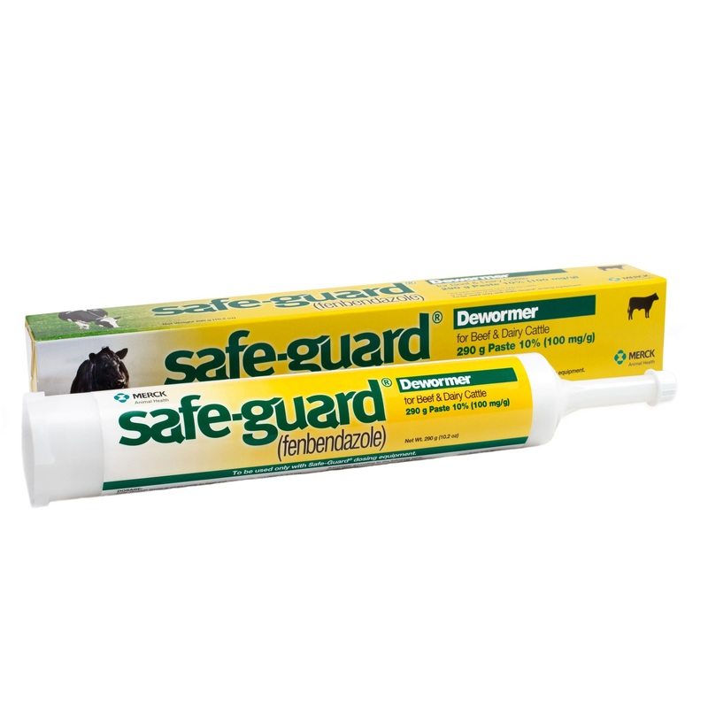 Safe-Guard Fenbendazole Beef & Dairy Cattle Dewormer Paste 10%, 290g  Broad-Spectrum Wormer