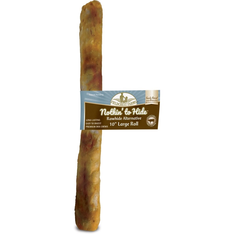 Fieldcrest Farms Nothin to Hide Beef Roll 10 Inch Dog Chew