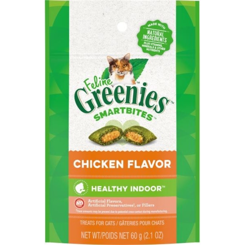 Greenies SmartBites Healthy Indoor Chicken Flavor Cat Treats