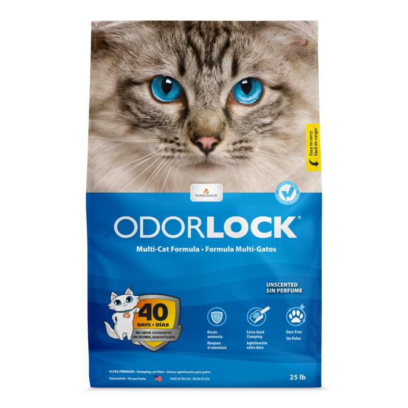 Intersand OdorLock Ultra Premium Unscented Multicat Cat Litter Formula