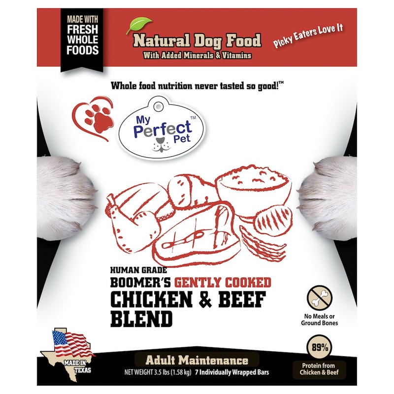 My Perfect Pet Boomer’s Gently Cooked Chicken & Beef Blend Frozen Dog Food Bars