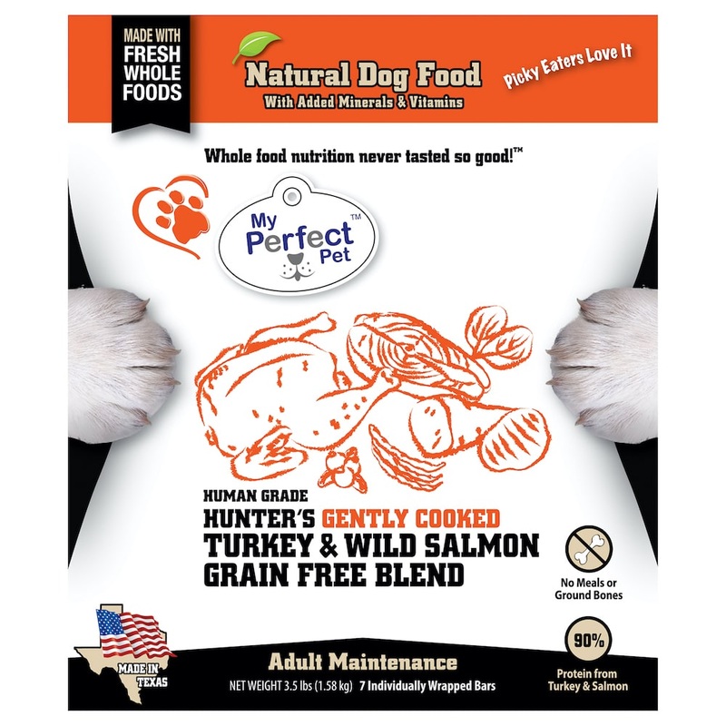 My Perfect Pet Hunter’s Gently Cooked Grain Free Turkey & Salmon Blend Frozen Dog Food Bars