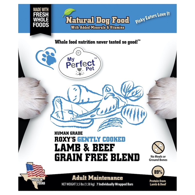 My Perfect Pet Roxie’s Gently Cooked Grain Free Lamb & Beef Blend Frozen Dog Food Bars