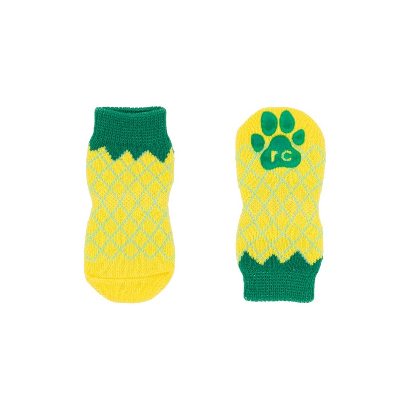 RC Pets Fun PAWks Anti-Slip Pineapple Pattern Dog Socks