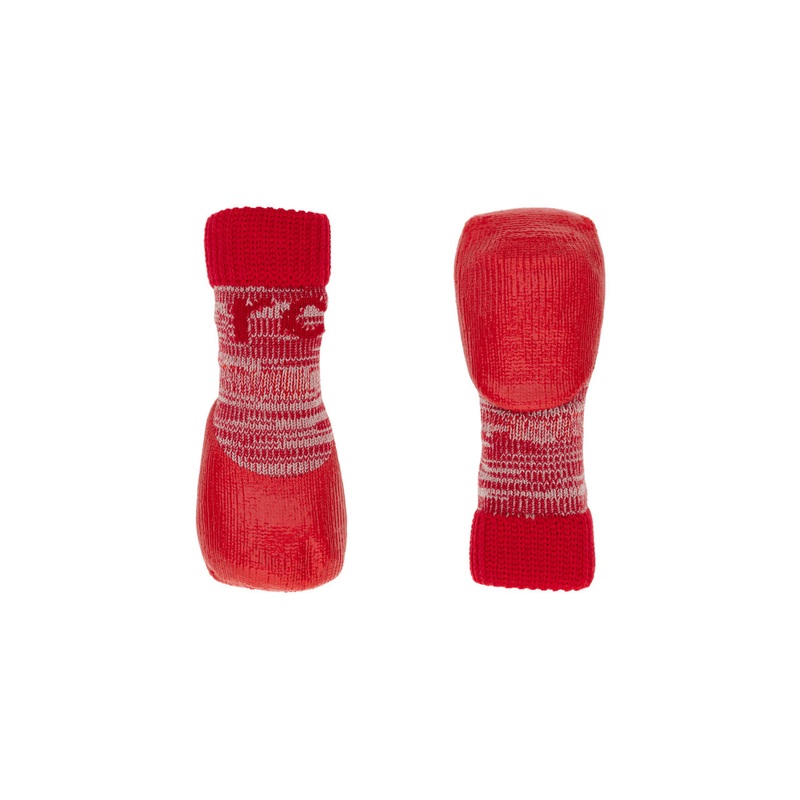 RC Pets Sporty PAWks Anti-Slip Red Dog Socks