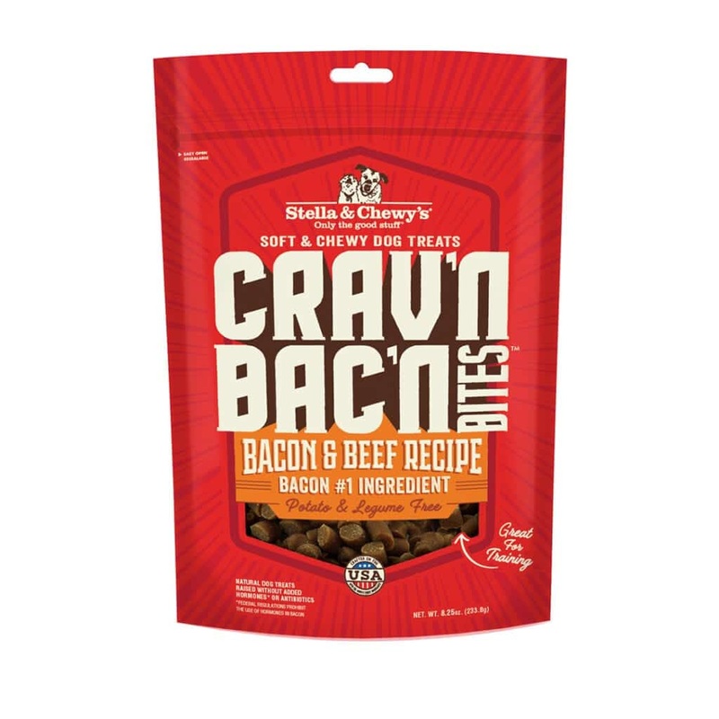 Stella & Chewy’s Crav’n Bac’n Bites Bacon & Beef Dog Treats