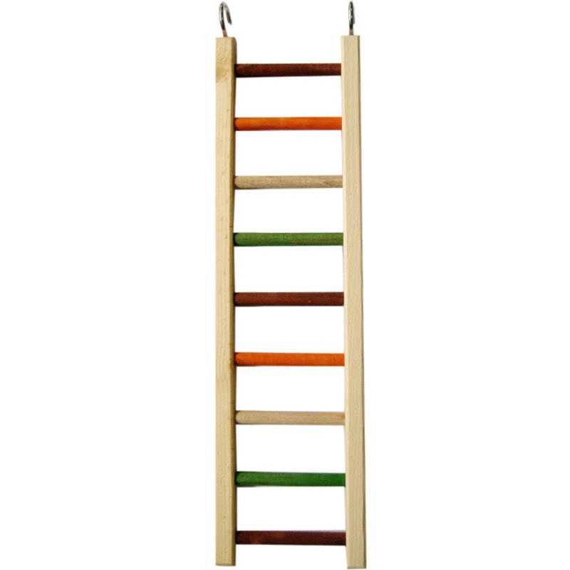 A & E Happy Beaks Medium Hanging Wood Bird Ladder