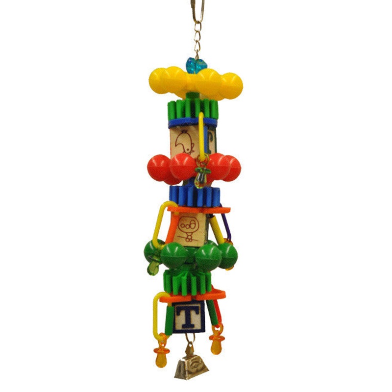 A & E Happy Beaks Spin Tower Bird Toy