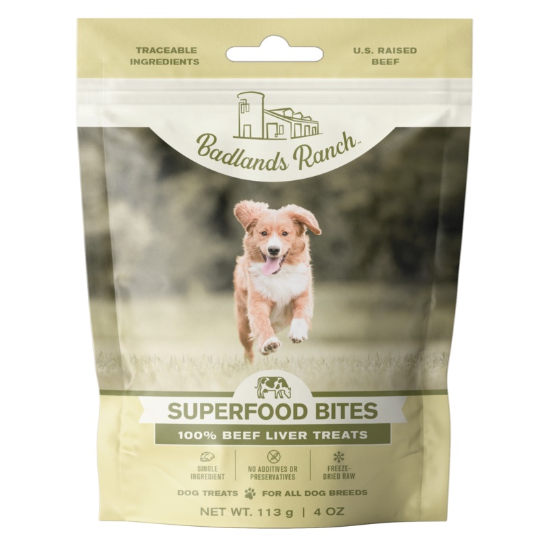 Badlands Ranch Freeze-Dried Superfood Bites Beef Liver Dog Treats