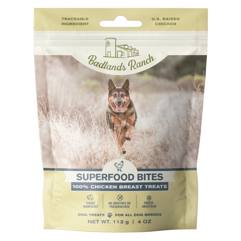 Badlands Ranch Freeze-Dried Superfood Bites Chicken Breast Dog Treats