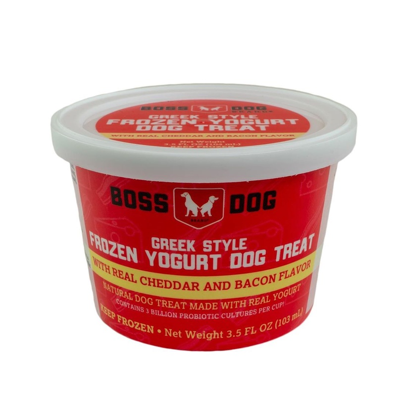 Boss Dog Greek Style Frozen Yogurt Cheese & Bacon Dog Treat
