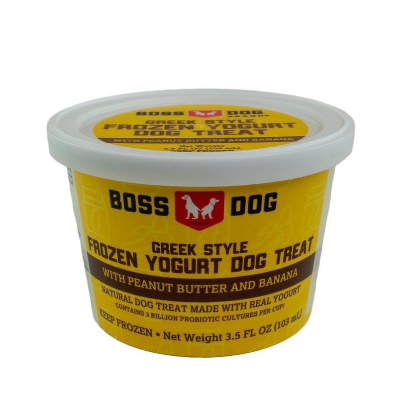 Boss Dog Greek Style Frozen Yogurt Peanut Butter & Banana Dog Treat